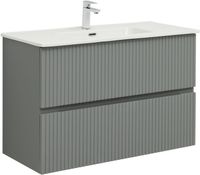 Тумба под раковину Aquanet Джейн 100 мисти грин арт-00313320 — фото 1, Тумбы под раковину