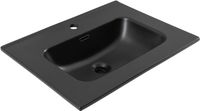 Раковина Aquanet Flat 60 черная матовая арт-00329253 — фото 3, Раковины встраиваемые сверху