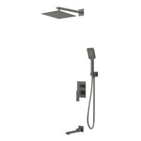 Душевая система скрытого монтажа Grossman Style графит сатиновый,1 место арт-501.K35.05.420 — фото 1, Встраиваемые душевые комплекты