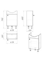 Комплект Grossman "ЭКО-52" 3 в 1 белый, 2 места арт-105205 — фото 2, Комплекты мебели для ванной