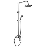 T40 Смеситель для душа, без излива с верх.лейкой 'Троп.дождь', р/ОД, хром, ROS, T40-45 — фото 1, Смеситель для душа