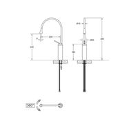 Комплект Bronze de Luxe: раковина Black Orchid 1395 со смесителем SCANDI 9015B СЕТ1 — фото 1, Раковины накладные