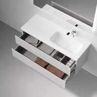 Тумба подвесная SANCOS Snob R правая 1195х445х500, c двумя ящиками оснащенными доводчиками, Bianco, арт. арт-SNR120RW — фото 2, Тумбы под раковину