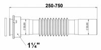 Гофра Bettoserb для раковины/мойки 1 1/4" - 32мм 125382 — фото 1, Гофры и отводы