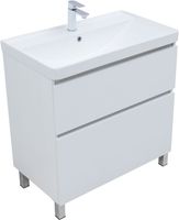 Тумба под раковину Aquanet Вега 80 напольная, белый глянец арт-00344123 — фото 3, Тумбы под раковину