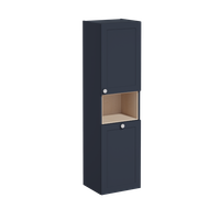 Root Classic Пенал 40 см с корзиной для белья матовый темно-синий правый VITRA арт-68529 — фото 2, Пеналы для ванной комнаты