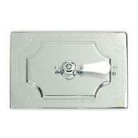 OTTONE CLASSIC EXPERT Декор. панель h145x217 мм, с отв. д/ручки, хром (БЕЗ РУЧКИ) 20465 — фото 1, Панели