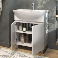 Тумба под раковину VIGO Wing 70 напольная белый (tn.WIN.BAL.70.2D белый) — фото 3, Тумбы под раковину