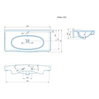 Раковина "МОДЕРН 105 СМ" 30105 — фото 4, Раковины встраиваемые сверху