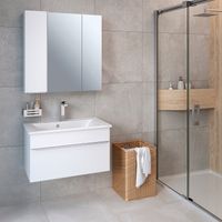 Тумба подвесная AXIOMA 80 /1 ящ/ AQUA DE MARCO 2080WGAXI/H — фото 6, Тумбы под раковину