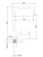 Orange Steel M99-006ni смеситель для кухни однорычажный, никель — фото 5, Смесители для кухни