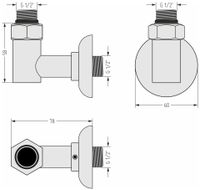 Товар: Уголок Набор комплектующих для ПС Стилье (G 1/2" НР х G 1/2" НР) Без покрытия 03003-1212 - фото 1 Уголок Набор комплектующих для ПС Стилье (G 1/2" НР х G 1/2" НР) Без покрытия 03003-1212 — фото 1, Комплектующие для полотенцесушителей