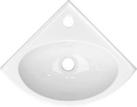 Раковина КЕРАМИН ЛАГО 45 УГЛОВОЙ белый глянец CDB00023611 арт-4810531138464 — фото 2, Раковины подвесные