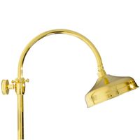 PRESTIGE Душевой настенный гарнитур (см-ль д/ванны/колонна ARCO/верхний душ/шланг/ручной душ),золото арт-32781 — фото 7, Душевые стойки