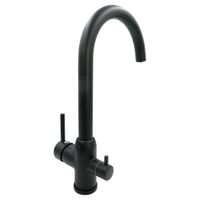 NAPOLI Смеситель д/кухни совмещенный с краном для питьевой воды, черный арт-32656 — фото 5, Смесители для кухни