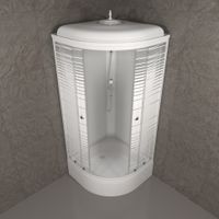 ДК Полосы 90*90 В (7 мест+сифон D50) арт-Щ0000061848 — фото 3, Душевые кабины