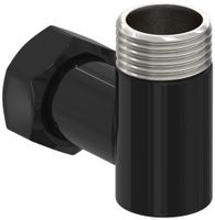 Уголок Уголок переходной Стилье (G 3/4" НР х G 3/4" НГ) Чёрный арт-172002-3434 — фото 3, Комплектующие для полотенцесушителей