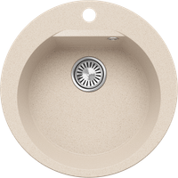 Кухонная мойка Polygran ATOL-520 No327 Кремовый арт-854796 — фото 1, Кухонные мойки