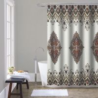 Товар: шторка д/в тканевая 180х200см "Шоколадный узор" MZ-165 - фото 1 шторка д/в тканевая 180х200см "Шоколадный узор" MZ-165 — фото 1, Шторки на ванну