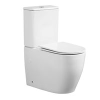 Унитаз-компакт Azario BONELLE 355х630х795 напольный, безободковый, слив "Торнадо", в комплекте с быстросъемным сиденьем микролифт арт-AZ-1229A — фото 8, Напольные унитазы