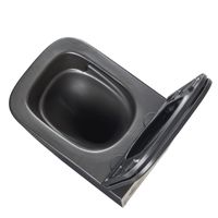 Унитаз подвесной Lemark Florex, безободковый, с сиденьем микролифт,  черный, арт-9612002 — фото 13, Подвесные унитазы