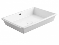 Раковина SIMAS AGILE под столешницу без отверстий цвет белый S60 — фото 1, Раковины встраиваемые снизу