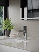 OneLife смеситель для раковины однорычажный полимерный, хром арт-P99-020cr — фото 4, Смесители для раковины