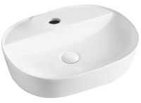 Раковина накладная Azario 500х380х120 овальная, белый арт-AZ-2202 SP — фото 4, Раковины накладные