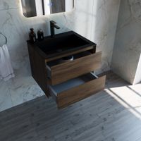 База под раковину Luka 600 подвесная, 2 выкатных ящика soft-close, С.Oak арт-VMC-2L600CO — фото 7, Тумбы под раковину