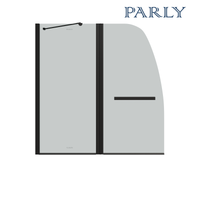 Ограждение VIVA90B N душевое Ceruttispa без поддона (90x90x195) — фото 246, Прямоугольные душевые уголки