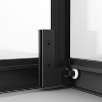 Душевое ограждение Niagara Nova NG-6833-34ВLACK (90х90х195) квадрат,черный матовый,двери раздвижные,стекло прозрачное,1 место NG-6833-34BLACK — фото 11, Квадратные душевые уголки