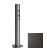 Душевой набор, Gessi, BATH316, на борт ванны, размер душевого диска, мм-25*199, форма лейки-цилиндрическая, держатель для душа-есть, шланг-есть, длина шланга, мм-1500, цвет-Black Metal Brushed PVD арт-54127.707 — фото 1, Душевые гарнитуры на штанге