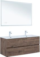 Тумба под раковину Aquanet Алвита New 60 2 ящика, дуб веллингтон табак арт-00334184 — фото 15, Тумбы под раковину