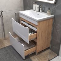 Тумба под раковину VIGO Grani 70 напольная дуб золотой (202 дуб золотой) — фото 3, Тумбы под раковину