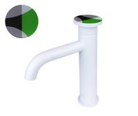 Товар: Смеситель для раковины Bronze de Luxe , белый/зеленый арт-9009W-G - фото 3 Смеситель для раковины Bronze de Luxe , белый/зеленый арт-9009W-G — фото 3, Смесители для раковины