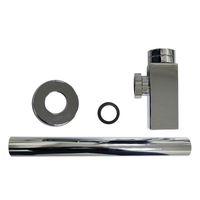 Сифон для раковины AZARIO G 1 1/4, без выпуска, квадрат, латунь, хром арт-AZ-109-CHR — фото 1, Сифоны для раковины