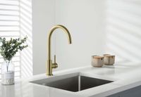 Товар: AQ1382BG ЕВРОПА смеситель для кухни, шлиф. золото - фото 3 AQ1382BG ЕВРОПА смеситель для кухни, шлиф. золото — фото 3, Смесители для кухни