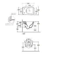 Унитаз GLOBO STONE подвесной безободковый цвет AGATA STS05AT — фото 2, Подвесные унитазы