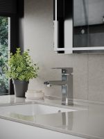 OneLife смеситель для раковины однорычажный полимерный, хром арт-P06-021cr — фото 8, Смесители для раковины