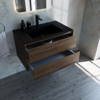 База под раковину Luka 800 подвесная, 2 выкатных ящика soft-close, С.Oak арт-VMC-2L800CO — фото 6, Тумбы под раковину