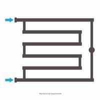 Товар: Полотенцесушитель водяной Сунержа High-Tech+ model "L" 500х650 Без покрытия арт-00-4052-5065 - фото 3 Полотенцесушитель водяной Сунержа High-Tech+ model "L" 500х650 Без покрытия арт-00-4052-5065 — фото 3, Водяные полотенцесушители