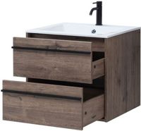 Тумба под раковину Aquanet Lino 60 Дуб Веллингтон арт-00253910 — фото 10, Тумбы под раковину