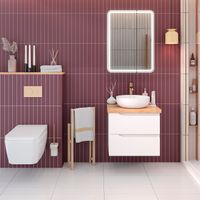 Зеркальный шкаф ASTI 60 c LED-подсветкой /ИК выключатель на взмах /AQUA DE MARCO 1060CAST — фото 8, Зеркальные шкафы в ванную