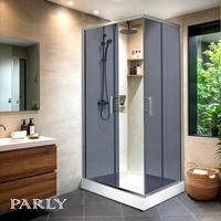 Ограждение VIVA90B N душевое Ceruttispa без поддона (90x90x195) — фото 313, Прямоугольные душевые уголки