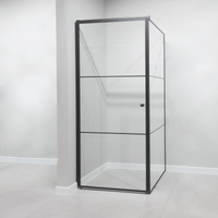 Товар: Душевой уголок DARK 900*900 арт-061020L - фото 3 Душевой уголок DARK 900*900 арт-061020L — фото 3, Квадратные душевые уголки