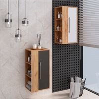 Комод подвесной MELBOURNE 40 /универсальный/дуб/белый/ AQUA DE MARCO 3040WCMEL/V.2.0 — фото 9, Комоды и тумбы для ванной комнаты