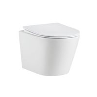 Унитаз подвесной Grossman GR-4477MSQ (485х360х330) безободковый,смыв торнадо,белый матовый с тонкой крышкой,микролифт,1 место — фото 8, Подвесные унитазы