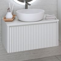 Тумба подвесная MONACO 70 /белый софт/ AQUA DE MARCO 2070WFMON — фото 1, Тумбы под раковину