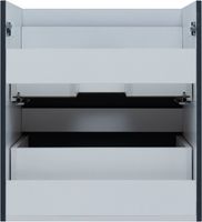 Тумба под раковину Aquanet Практика 60 маренго (2 ящика) арт-00330458 — фото 11, Тумбы под раковину