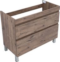 Тумба под раковину Aquanet Нота New 100 напольная, дуб веллингтон табак арт-00344148 — фото 7, Тумбы под раковину